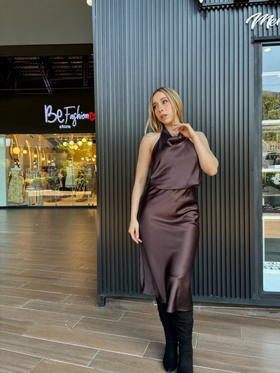 Blusa satinada halter - Be Fashion Store