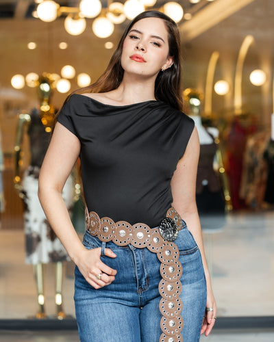 Body drapeado asimétrico - Be Fashion Store