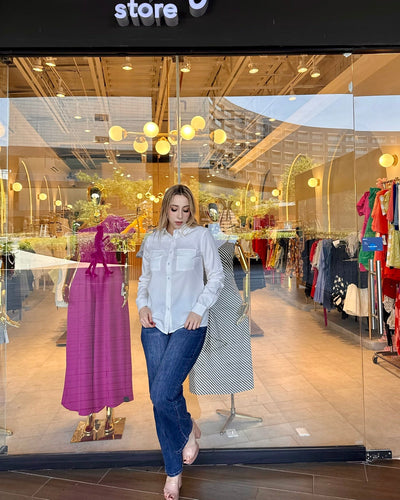 Camisa con bolsillo y doble botonadura - Be Fashion Store