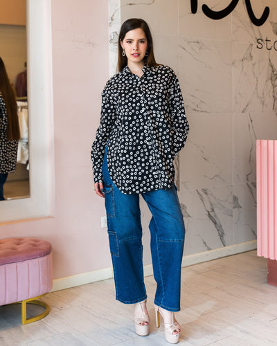 Camisa floral oversize - Be Fashion Store