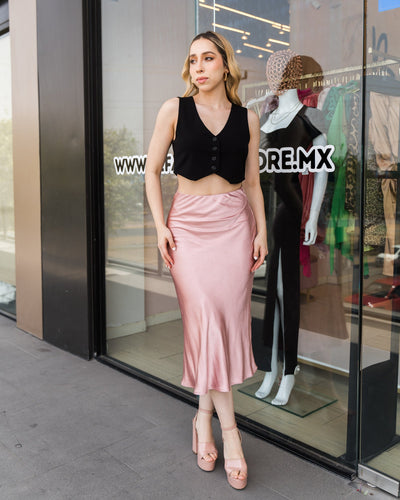 Chaleco cropped 4 botones - Be Fashion Store