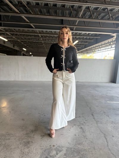 Jeans extreme wide leg tiro alto - Be Fashion Store