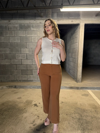 Pantalón culotte tiro alto - Be Fashion Store