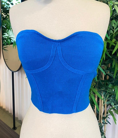 Top corset con detalle en cuello - Be Fashion Store