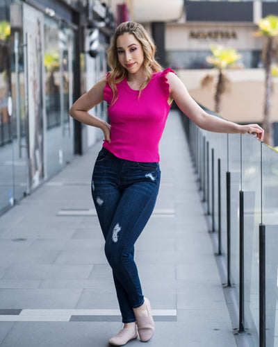 Jeans super stretch skinny 5 bolsillos - Be Fashion Store