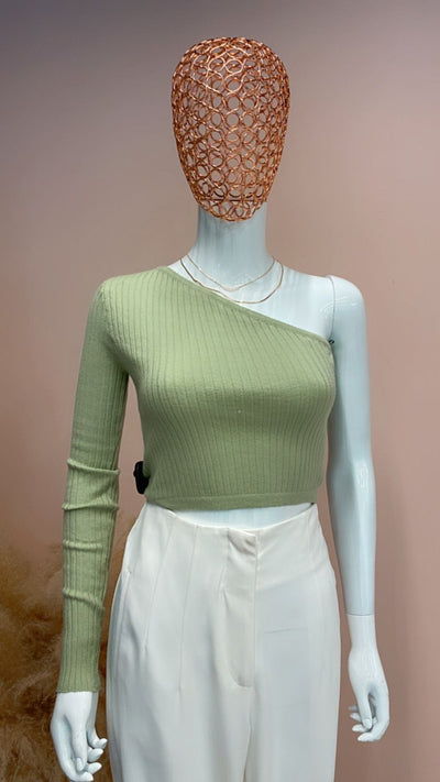 LIGHT UP THE MOOD RIBBED SWEATER TOP - Be Fashion Store