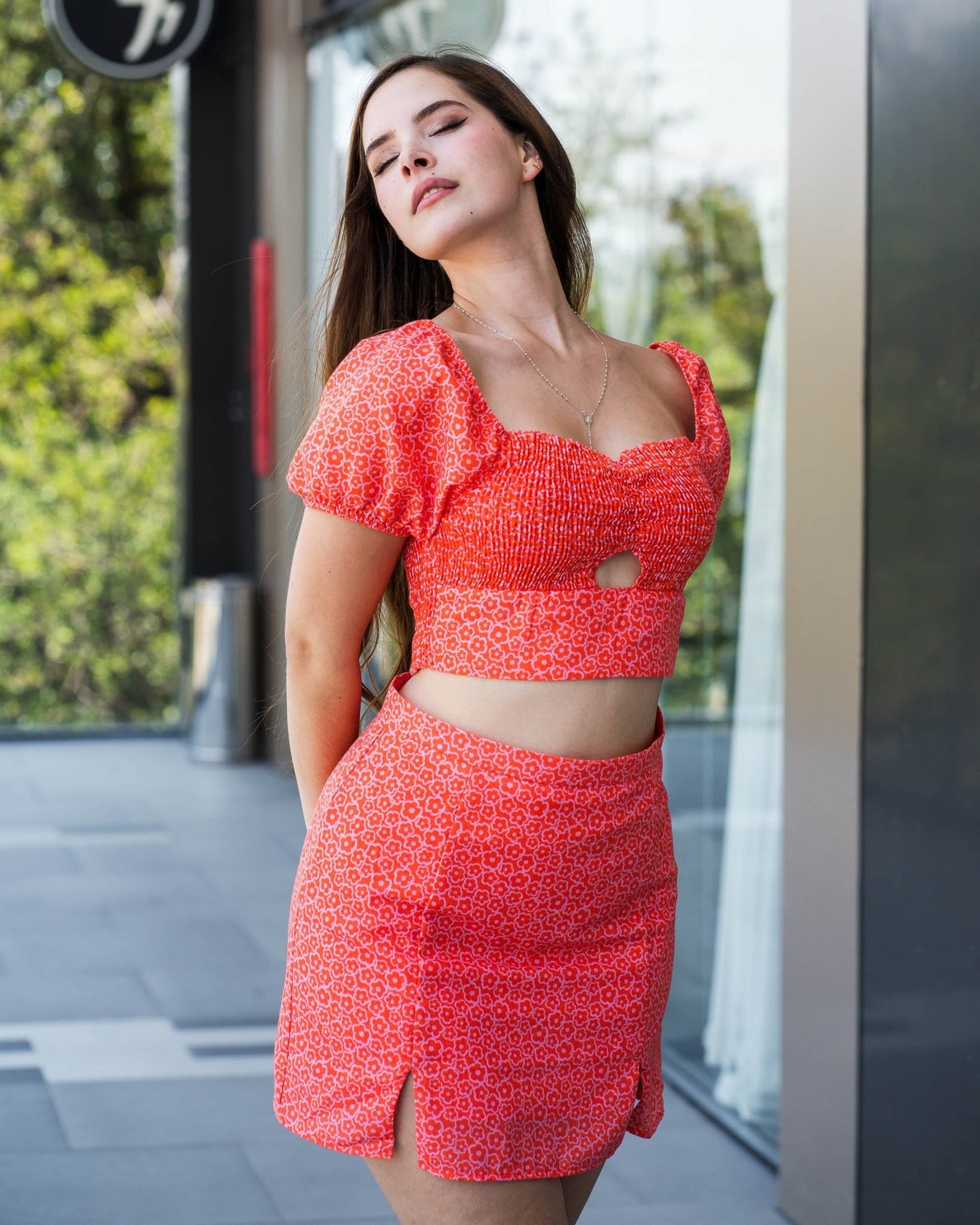 Crop top de manga corta shop